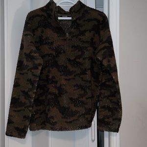 Camo pullover sweater
